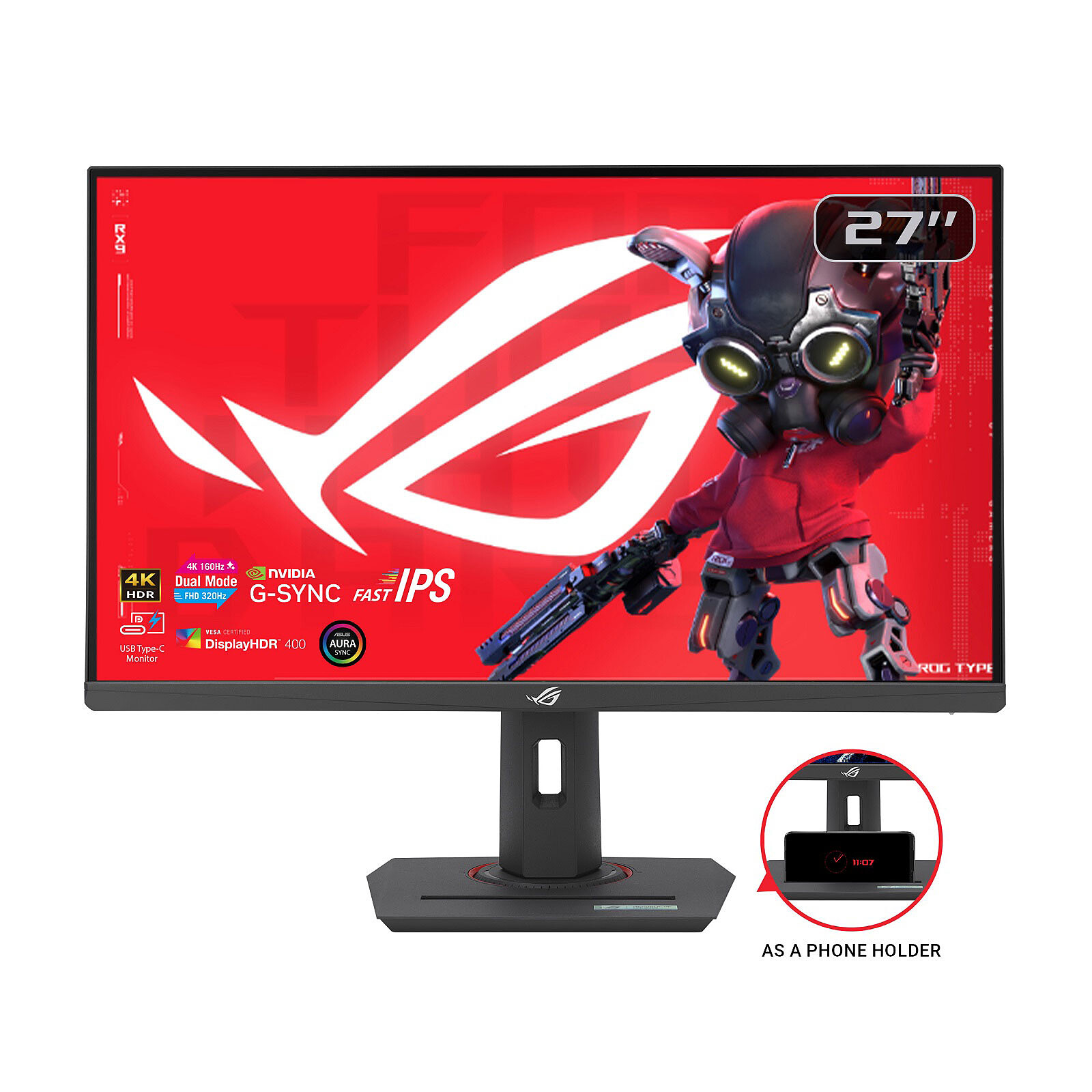 Écran Gaming ASUS ROG Strix XG27UCG 27" Dual-Mode 4K 160Hz / FHD 320Hz - Image 1