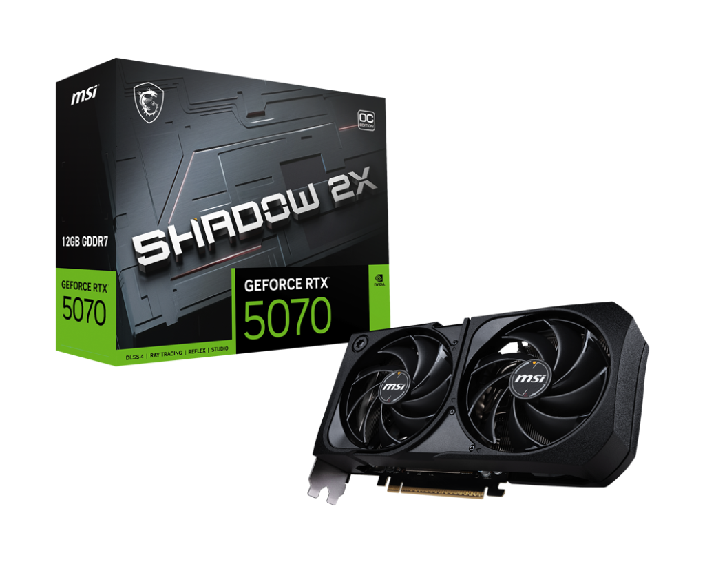 MSI GeForce RTX 5070 12G SHADOW 2X OC - Image 1