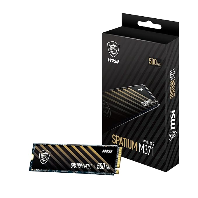 Disque Dur SSD Interne MSI Spatium M371 512 Go NVMe M.2 - Image 1
