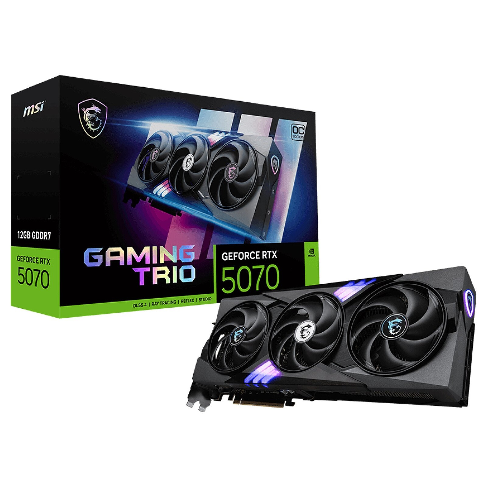 MSI GeForce RTX 5070 12G GAMING TRIO OC - Image 1