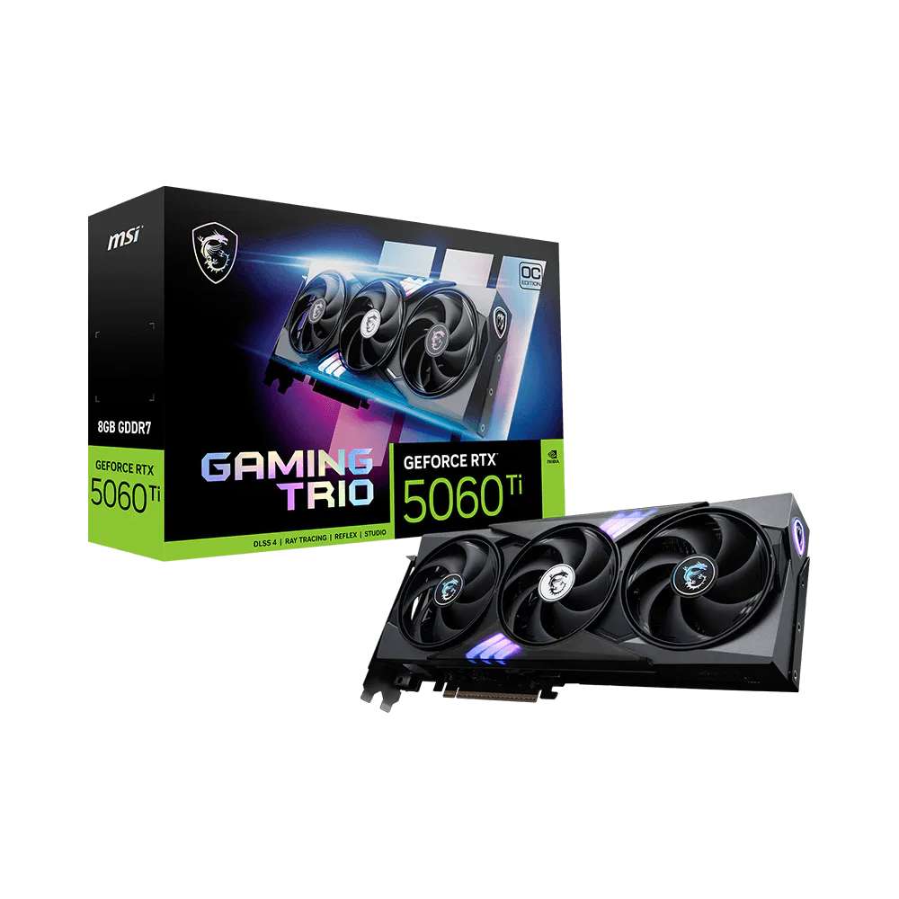 MSI GeForce RTX 5060 Ti 8G GAMING TRIO OC - Image 1