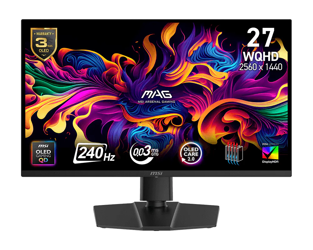 Écran Gaming MSI MAG 273QP 27" WQHD Rapid IPS 165Hz - Image 1